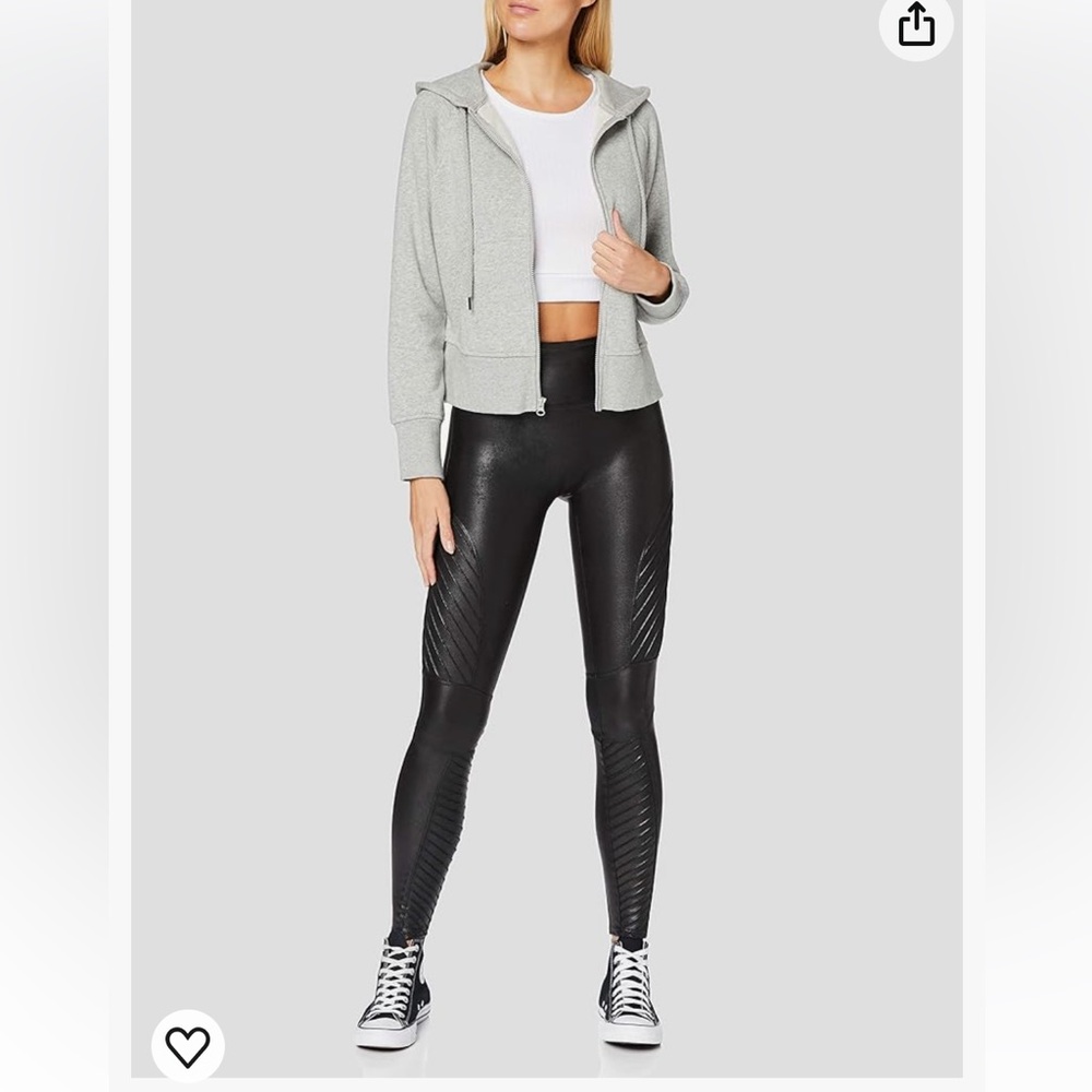 Spanx Faux Leather Moto Leggings